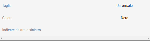 Guida taglia accessori Elbo2.0 Orthofasty