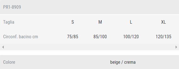 Guida taglia Chairback