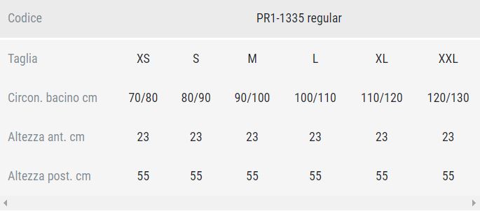 Guida taglia Sat1335