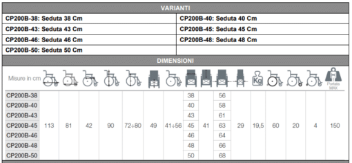 Carrozzina Pieghevole CP200 MORETTI – Ad autospinta e doppia crociera - immagine 2
