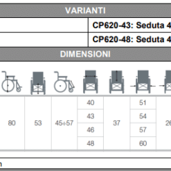 Alternative view of Sedia a Rotelle per Spazi Stretti Skinny CP620 ad Autospinta - MORETTI