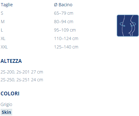 Guida taglia 2 Skin Orthofasty