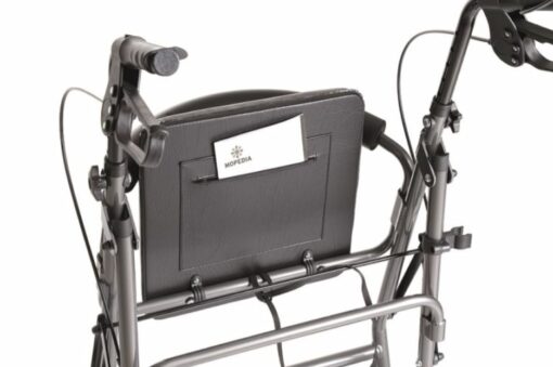 Deambulatore pieghevole MORETTI RP520: In Alluminio Verniciato con Ruote da 20 cm - immagine 2