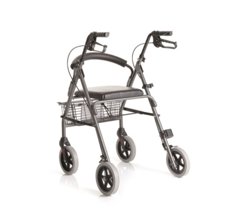 Deambulatore pieghevole MORETTI RP520: In Alluminio Verniciato con Ruote da 20 cm - immagine 3