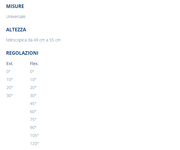 Guida taglia GNO-960 Orthofasty