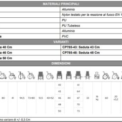 Alternative view of Carrozzina Pieghevole Leggera CP785 HELIOS DYNE MORETTI – Mobilità Pratica e Versatile