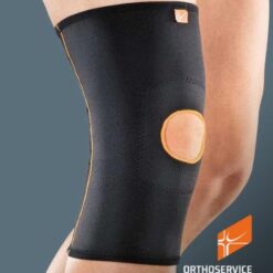 GenuFIT 63 Ginocchiera Tubolare Corta in Tessuto Aer-OS con Foro Rotuleo