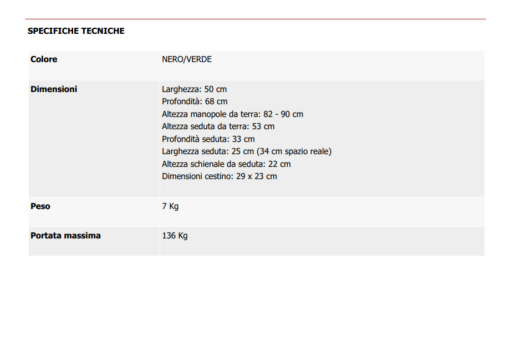 Rollator extra stretto ROLLY SLIM Wimed In alluminio per uso esterno - immagine 2