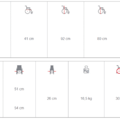 Alternative view of Carrozzina pieghevole Skinny Go CP625 Moretti – Compatta e maneggevole