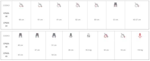 Carrozzina pieghevole Skinny Go CP625 Moretti – Compatta e maneggevole - immagine 2