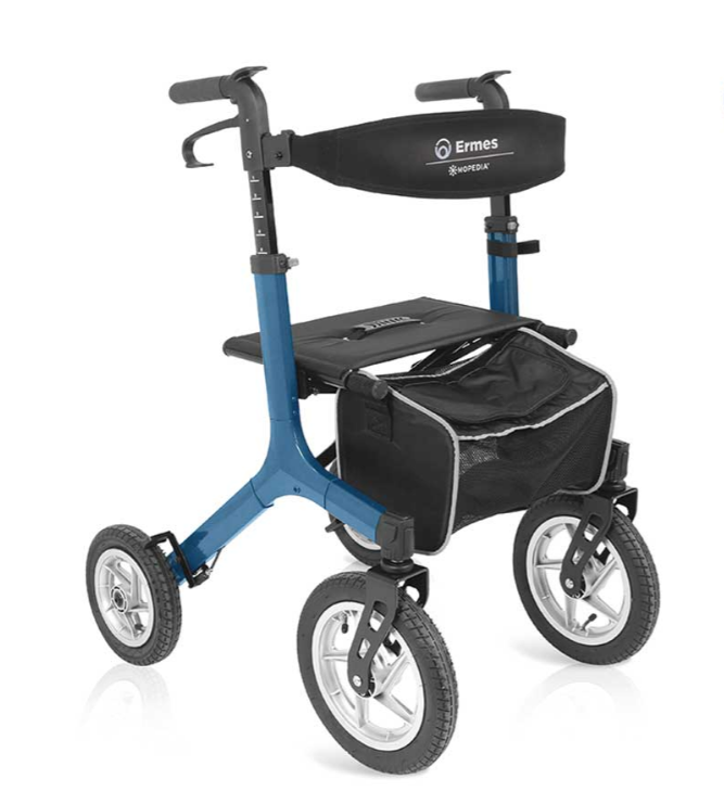 Rollator Moretti RP562 in alluminio pieghevole con ruote pneumatiche