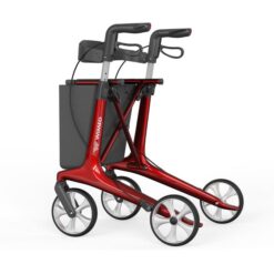 rollator epic carbon wimed in fibra di carbonio rosso