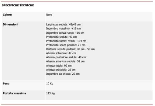 Carrozzina in magnesio pieghevole Nova Transit WIMED - immagine 2