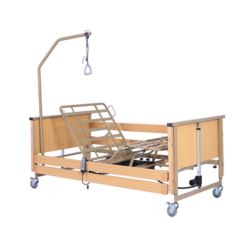 Letto ortopedico elettrico ONIRI II Wimed in legno con rete molleggiata e sponde