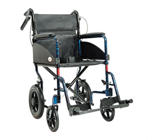 Carrozzina da transito leggera Transit Light WIMED in alluminio pieghevole