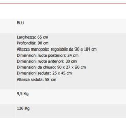 Alternative view of Rollator Epic Air WIMED in alluminio con ruote pneumatiche