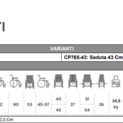 Alternative view of Carrozzina Leggera passaggi stretti CP765 Moretti