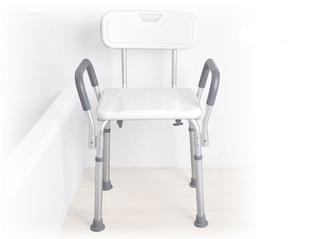 Sedile da doccia RS839 Moretti con braccioli imbottiti e schienale