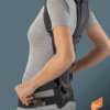 Spinalplus 3 Ro+Ten, tutore per osteoporosi grigio scuro con spallacci e semi-corsetto